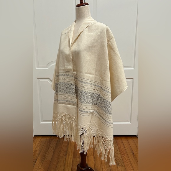 PC # B-1785 Accessories - Cotton and Silk Traditional Mexican rebozo from Oaxaca. Mexican shawl, Handloom!